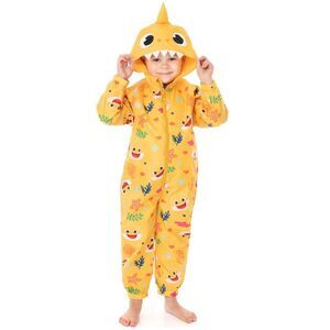 Baby Shark Childrens/Kids 3D Teeth Puddle Suit / Yellow